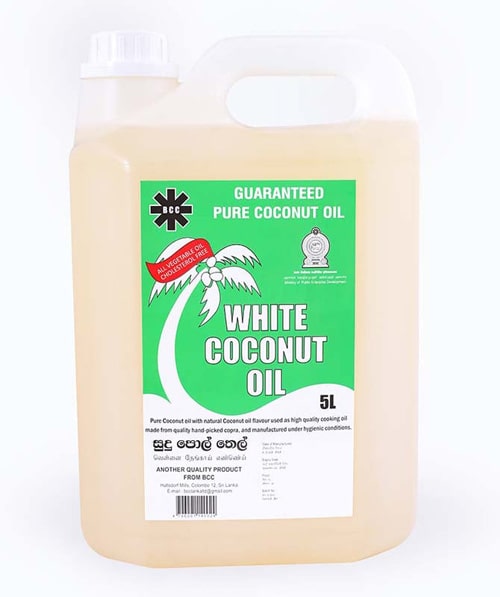 BCC White Coconut oil 05 L Can